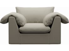 Ludlow Plaza Natural Armchair color Plaza Natural