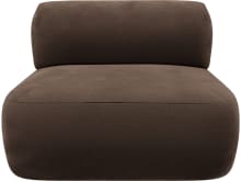 Beckett Muse Chocolate Sofa Module Armless color Muse Chocolate