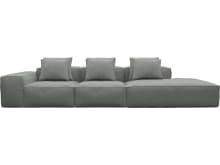 Riley Tribute Storm Modular Sofa - 1x Arm, 2x Armless, 1x Right Terminal color Tribute Storm