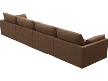 Willow Tribute Chestnut Modular Sofa - 4 Seater color Tribute Chestnut