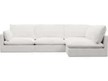 Willow Noa Fog Corner Sofa - 4 Seater RAF Terminal color Noa Fog