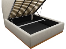 Haven Dark Gas Lift Bed Noa Desert color Noa Desert