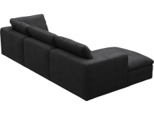 Cloud Deep Plaza Flint Grey Modular Sofa - 3 Seater Chaise color Plaza Flint Grey
