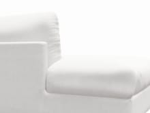 Finley Muse Frost Left Arm Facing Chaise Module color Muse Frost