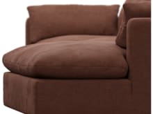 Willow Muse Rust Chaise Sofa - 3 Seater color Muse Rust
