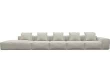 Riley Noa Desert Modular Sofa - 1x Arm, 4x Armless, 1x Left Terminal color Noa Desert