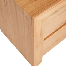 Bellambi Natural Messmate Bedside Table - 2 Drawer color Natural