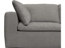 Cloud Deep Isla Soft Grey Modular Sofa - 6 Piece color Isla Soft Grey