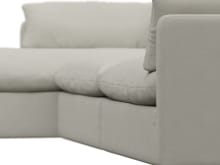 Willow California Ivory Chaise Sofa - 3 Seater color California Ivory
