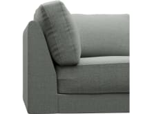 Monica Tribute Storm Corner Sofa Chair Module color Tribute Storm