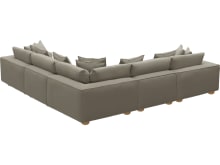 Tully Plaza Natural Modular Sofa - 5 Piece color Plaza Natural