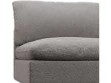 Willow Boucle Pumice Armless Sofa Module color Boucle Pumice