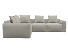Riley Apt View Cream Corner Sofa - 5 Seater color View Cream