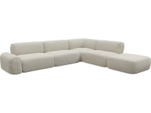 Beckett Boucle Ivory Modular Sofa - 6 Piece color Boucle Ivory