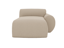 Malmo Blaze Latte Chaise Right Arm Facing Sofa Module color Blaze Latte