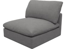 Willow California Slate Armless Sofa Module color California Slate