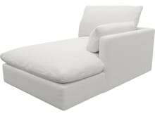 Willow Muse Frost Chaise Right Arm Facing Sofa Module color Muse Frost