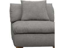 Tully Isla Soft Grey Armless Sofa Chair Module color Isla Soft Grey