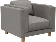 Hayes Isla Soft Grey Armchair color Isla Soft Grey