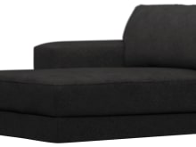 Monica California Charcoal Left Arm Facing Chaise Module color California Charcoal