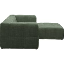 Lucello Tribute Dark Jade Modular Sofa with Ottoman - 3 Piece color Tribute Dark Jade