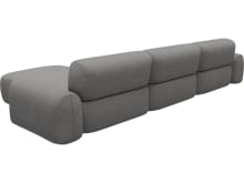Beckett California Slate Chaise Sofa - 3 Seater color California Slate