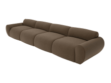 Malmo Blaze Mocha Sofa - 4 Seater color Blaze Mocha