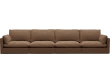 Willow Tribute Chestnut Modular Sofa - 4 Seater color Tribute Chestnut