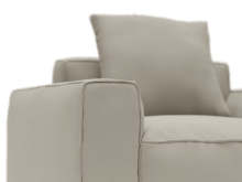 Riley Apt Plaza Natural Armchair color Plaza Natural