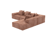 Riley Muse Dusk Modular Sofa - 5 Seater Right Terminal color Muse Dusk