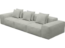 Riley Toorak Pebble Modular Sofa - 3 Seater color Toorak Pebble