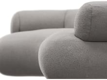Colette Boucle Pumice Sofa - 3 Seater color Boucle Pumice