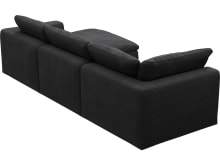 Cloud Deep Plaza Flint Grey Modular Sofa - 3 Seater Chaise color Plaza Flint Grey
