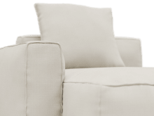 Riley Apt Toorak Pearl Chaise Left Arm Facing Sofa Module color Toorak Pearl