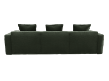 Riley Apt Muse Forest Sofa - 3 Seater and Ottoman color Muse Forest