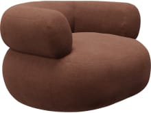Colette Muse Rust Swivel Armchair color Muse Rust