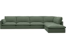 Willow Tribute Dark Jade Modular Sofa - 6 Seater RAF Terminal color Tribute Dark Jade