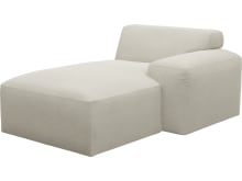 Copenhagen Muse Flax Right Arm Facing Chaise Module color Muse Flax