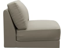 Monica Plaza Natural Armless Sofa Chair Module color Plaza Natural