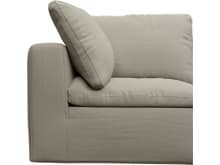 Cloud Plaza Natural Modular Sofa - 4 Piece color Plaza Natural
