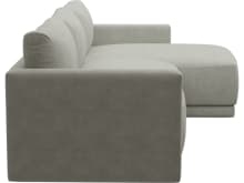 Haven Apt Toorak Pebble Chaise Sofa color Toorak Pebble