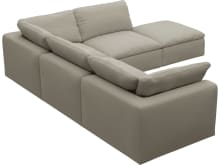 Cloud Deep Plaza Natural Modular Sofa - 5 Piece color Plaza Natural