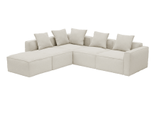 Riley Apt Toorak Pearl Sofa - 5 Seater LAF Terminal color Toorak Pearl
