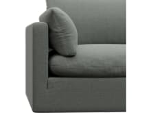 Willow Tribute Storm 1 Seat Left Arm Facing Sofa Module color Tribute Storm