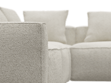 Riley Apt Boucle Ivory Corner Sofa - 5 Seater color Boucle Ivory