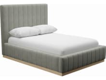 Brentwood Gas Lift Bed Toorak Pebble color Toorak Pebble