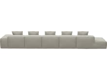 Riley California Ivory Modular Sofa - 1x Arm, 4x Armless, 1x Left Terminal color California Ivory