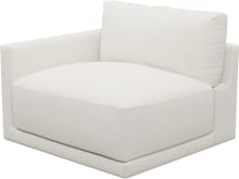 Haven Tribute Ice Left Arm Facing Chair Sofa Module color Tribute Ice