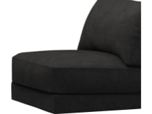 Monica California Charcoal Armless Sofa Chair Module color California Charcoal