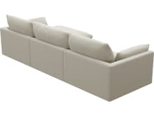 Willow Muse Flax Chaise Sofa - 3 Seater color Muse Flax